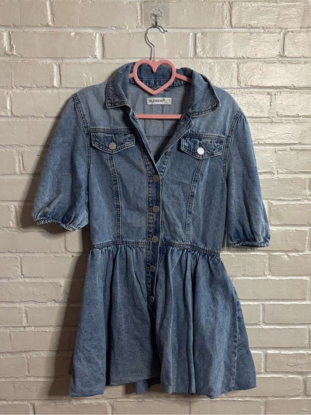 light denim mini dress - blankNYC